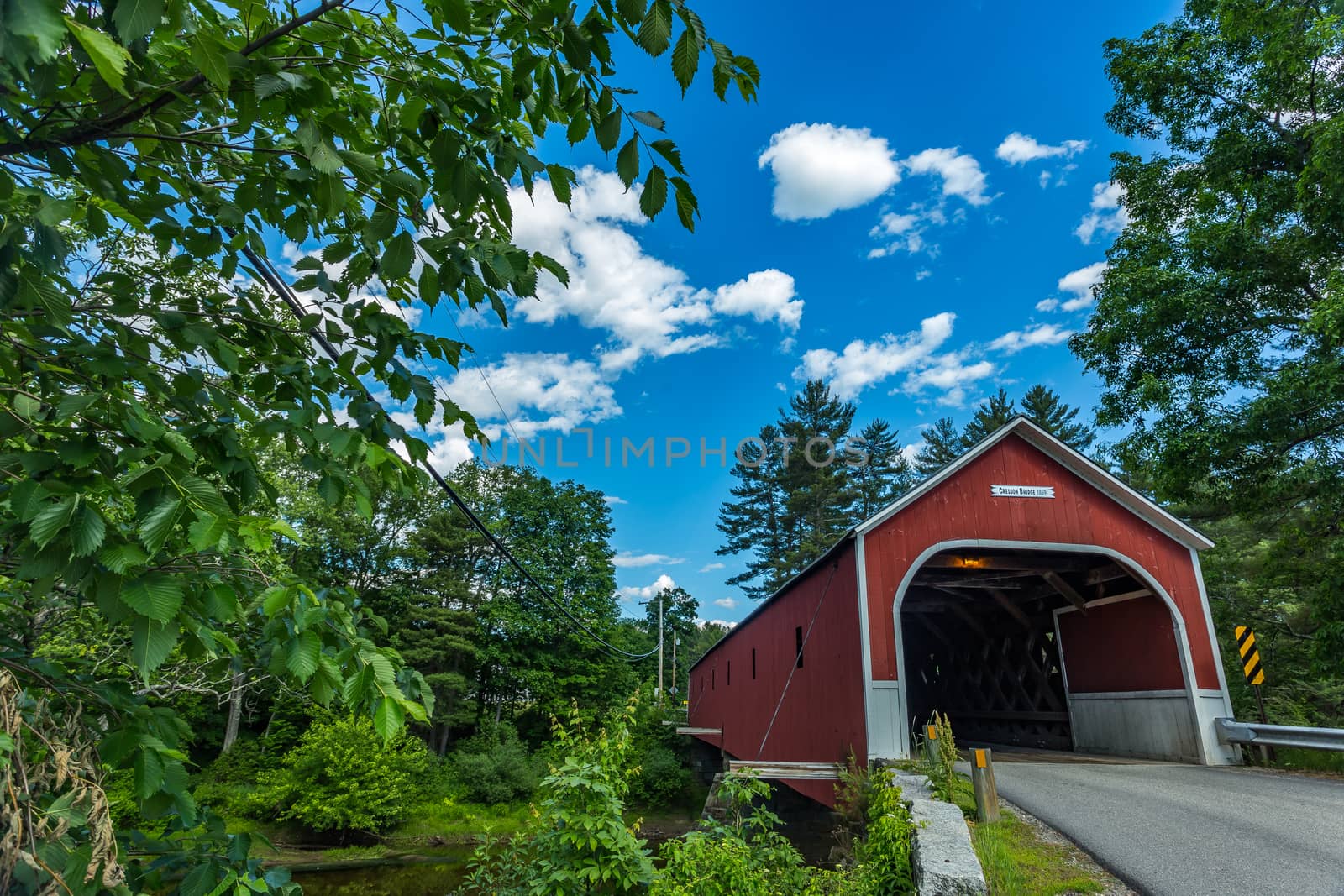 The Sawyers Crossing Covered Bridge, also known as the Cresson Bridge, is a wooden covered bridge carrying Sawyers Crossing Road over the Ashuelot River in northern Swanzey, New Hampshire.
