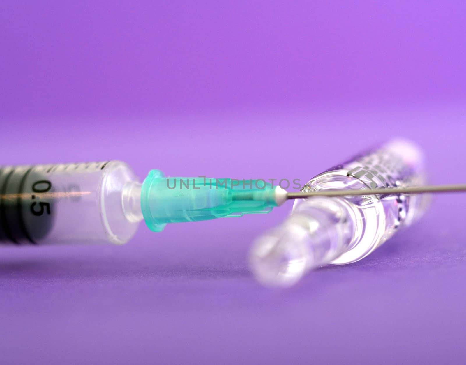 image of a syringe injection with a syringe