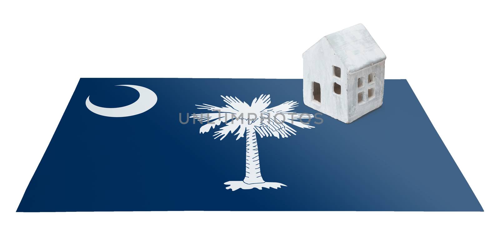 Small house on a flag - South Carolina by michaklootwijk