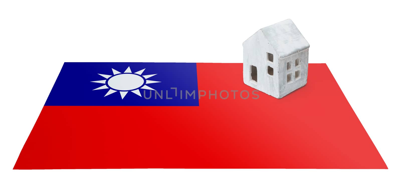 Small house on a flag - Taiwan by michaklootwijk