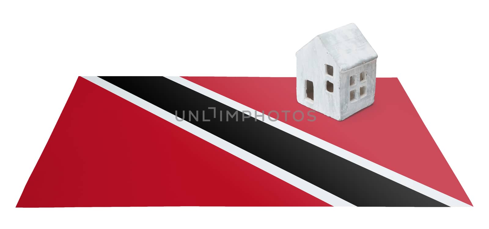 Small house on a flag - Trinidad and Tobago by michaklootwijk