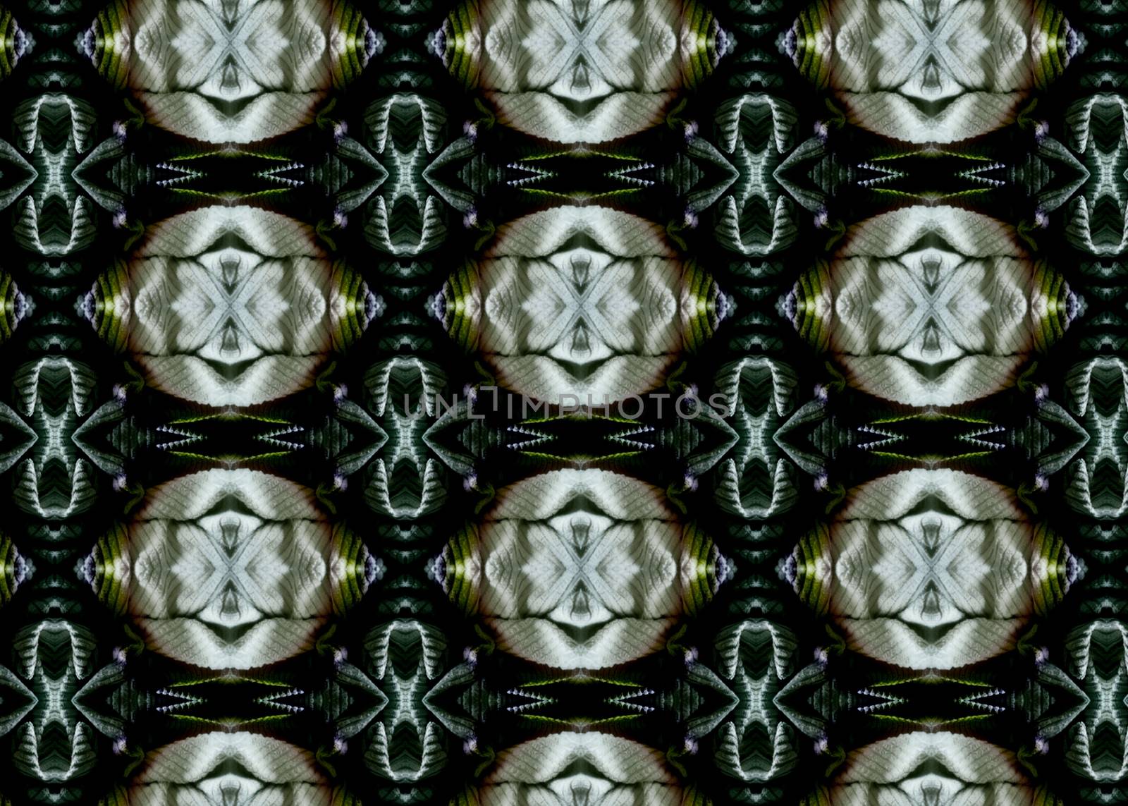 A photographic pattern with metallic feel and vibe
