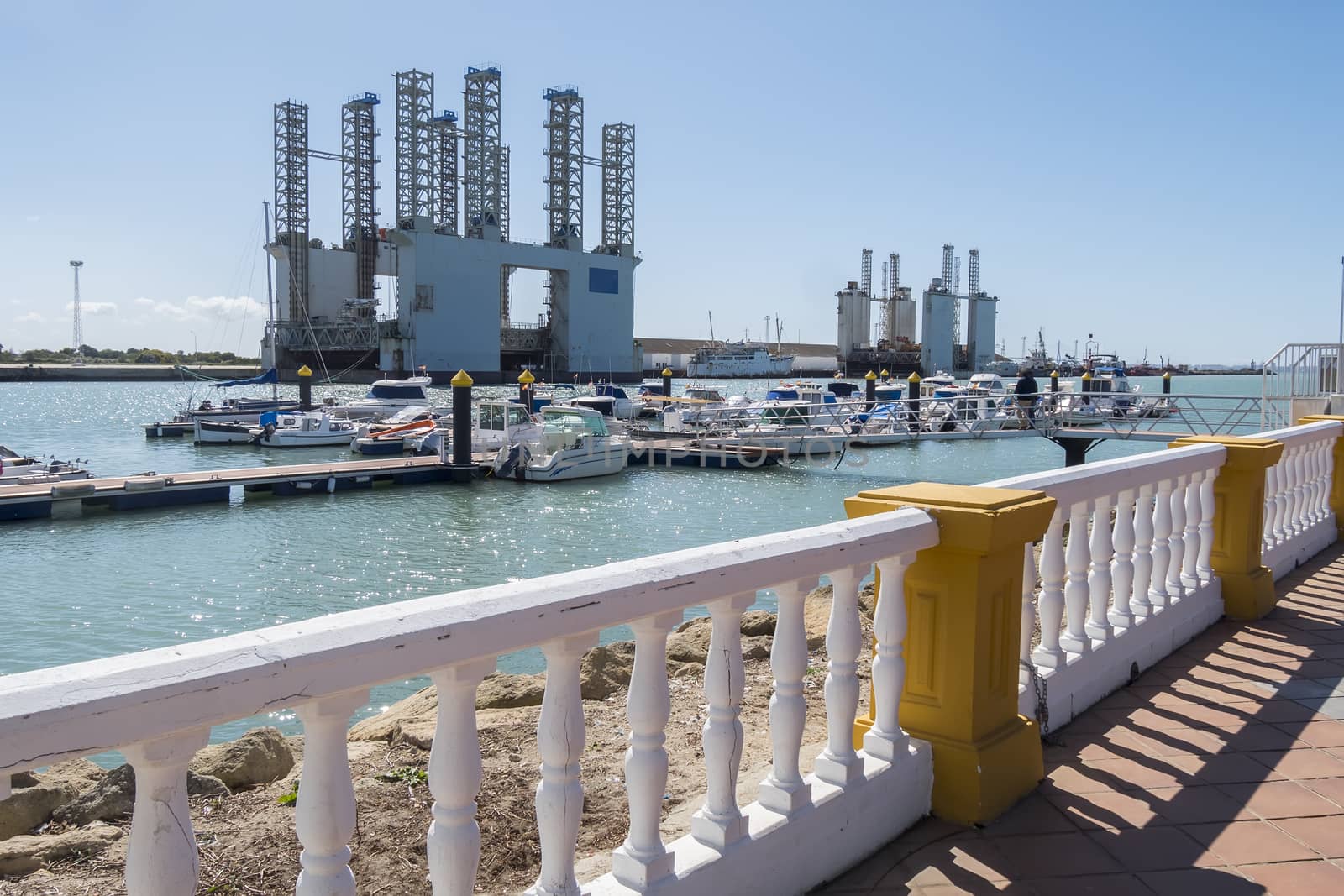 Boardwalk Puntilla, El Puerto de Santa María, Cadiz, Andalusia, Spain