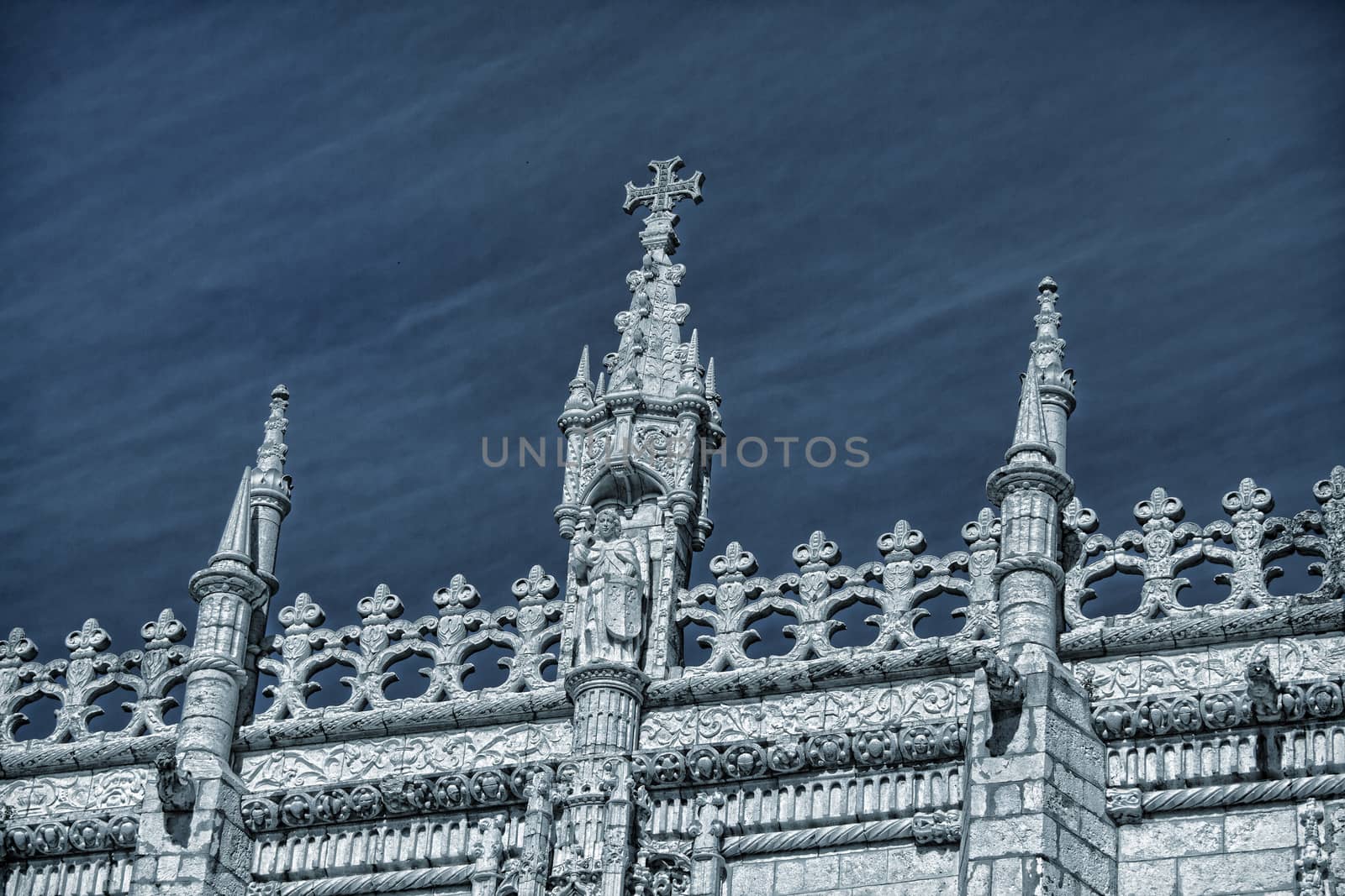 Lisbon - detail Jeronimos Monastery . UNESCO World Heritage Site