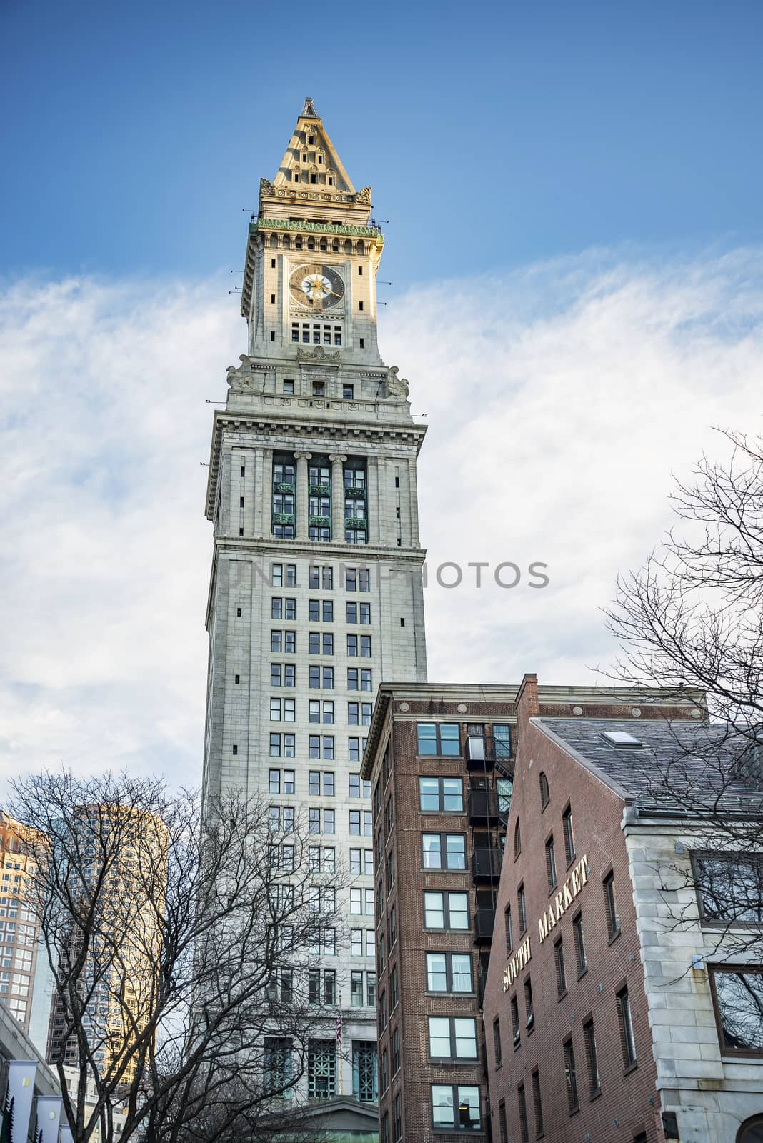 Boston Skyline and Custom House Tower, Boston, Massachusetts