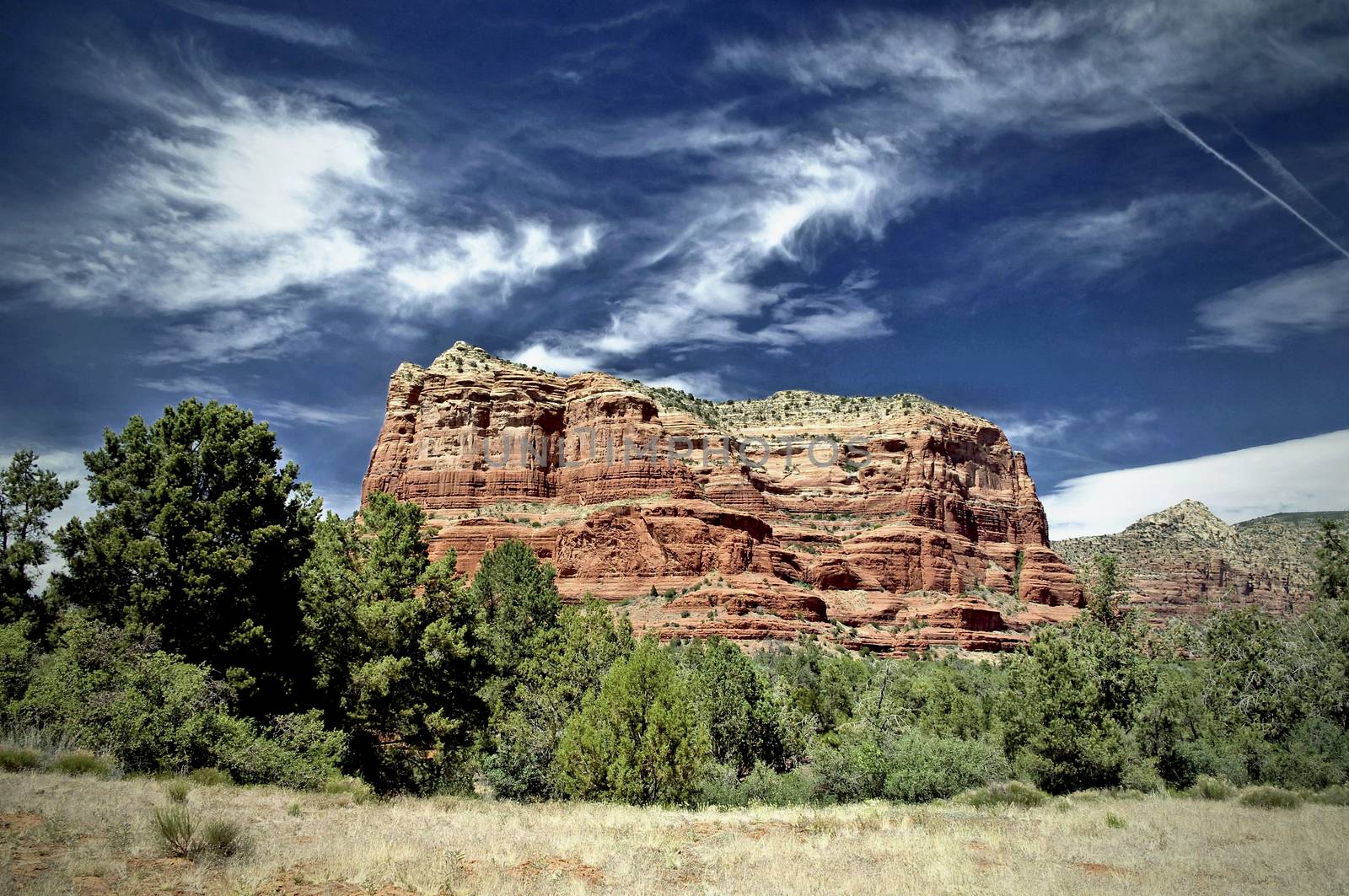 Courthouse Rock in the Village of Oak Creek, just south of Sedona, Arizona.