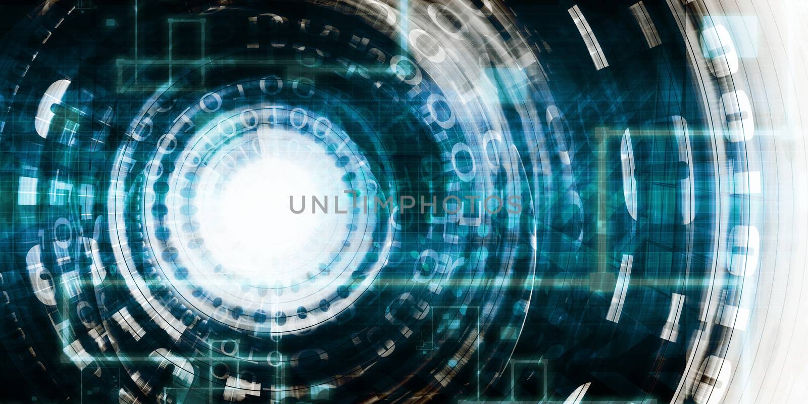 Science Technology Concept with Digital Research and Development