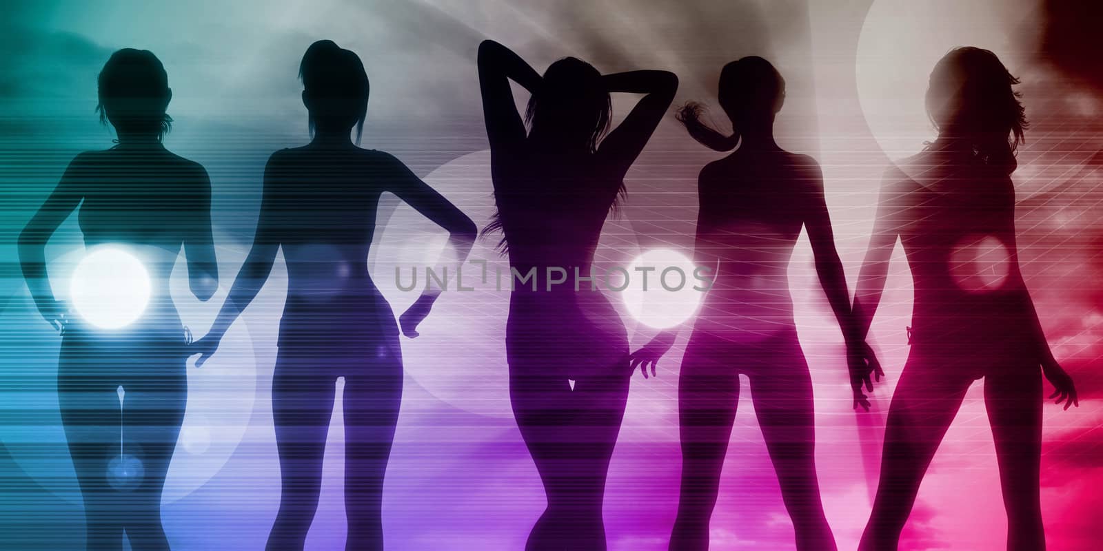 Disco Techno Party Background by kentoh