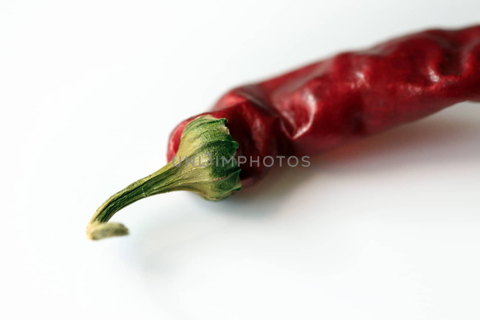 hot red pepper isolated on white background