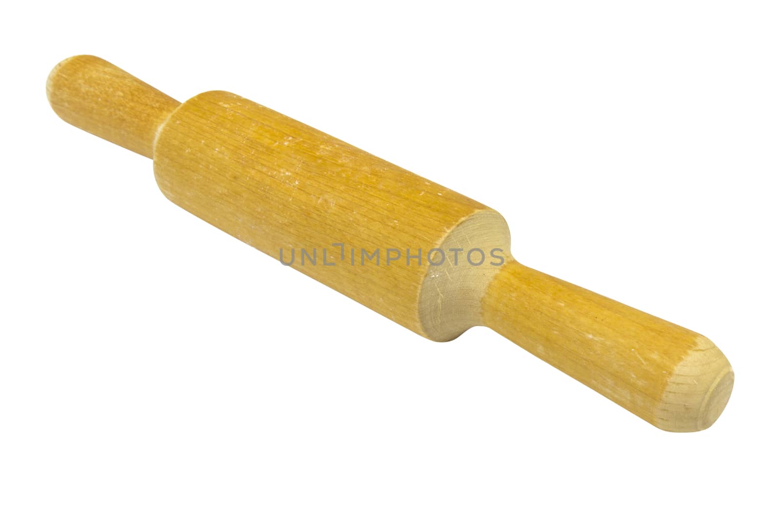Rolling pin isolated on a white background by aarrows
