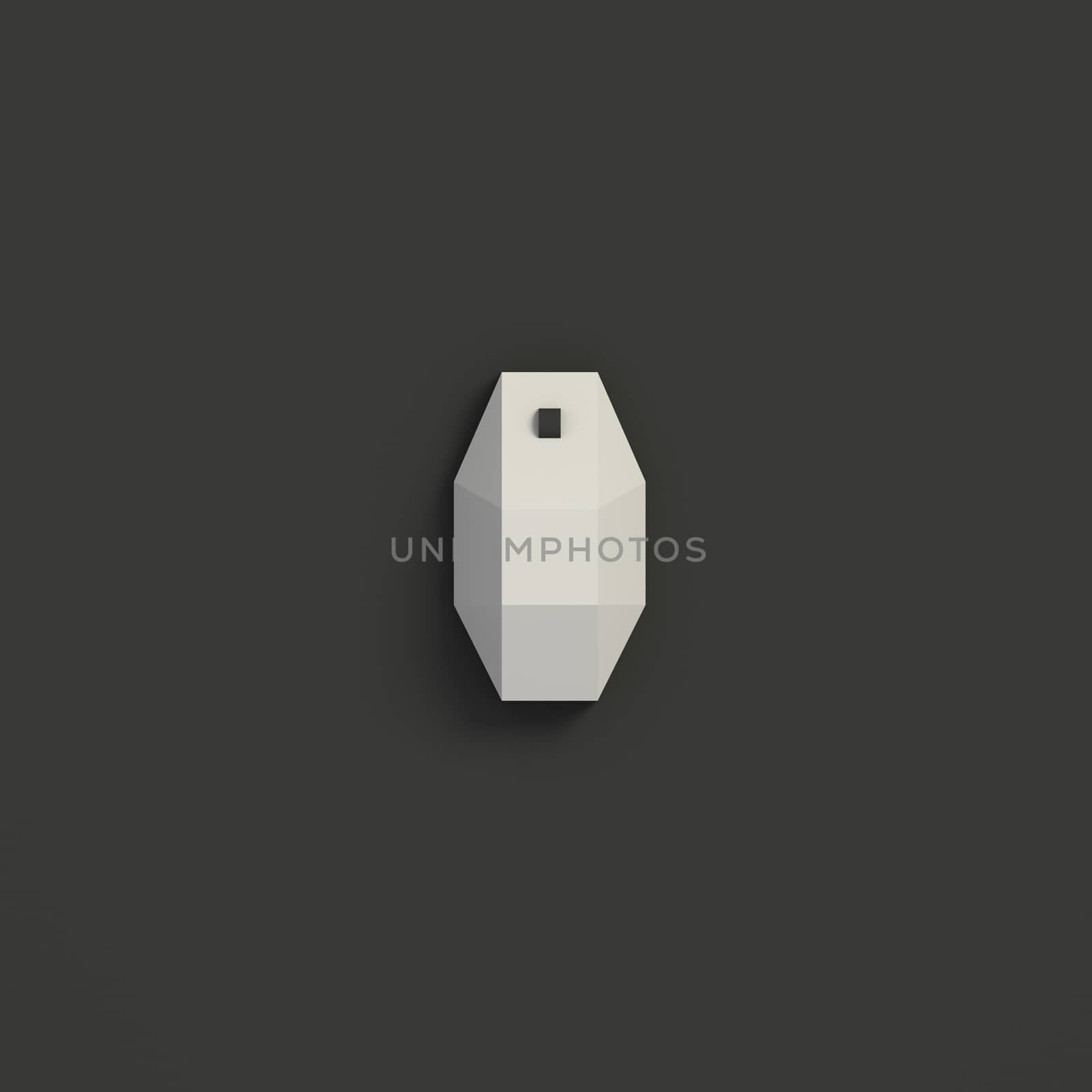 3D RENDERING OF COMPUTER MOUSE FROM TOP VIEW by PrettyTG