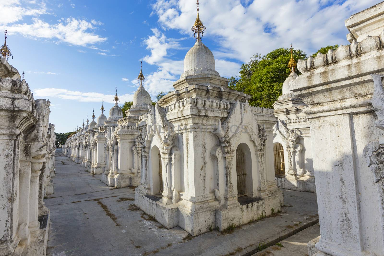 Kuthodaw Paya , famous mandalay pagoda in myanmar ( Burma )