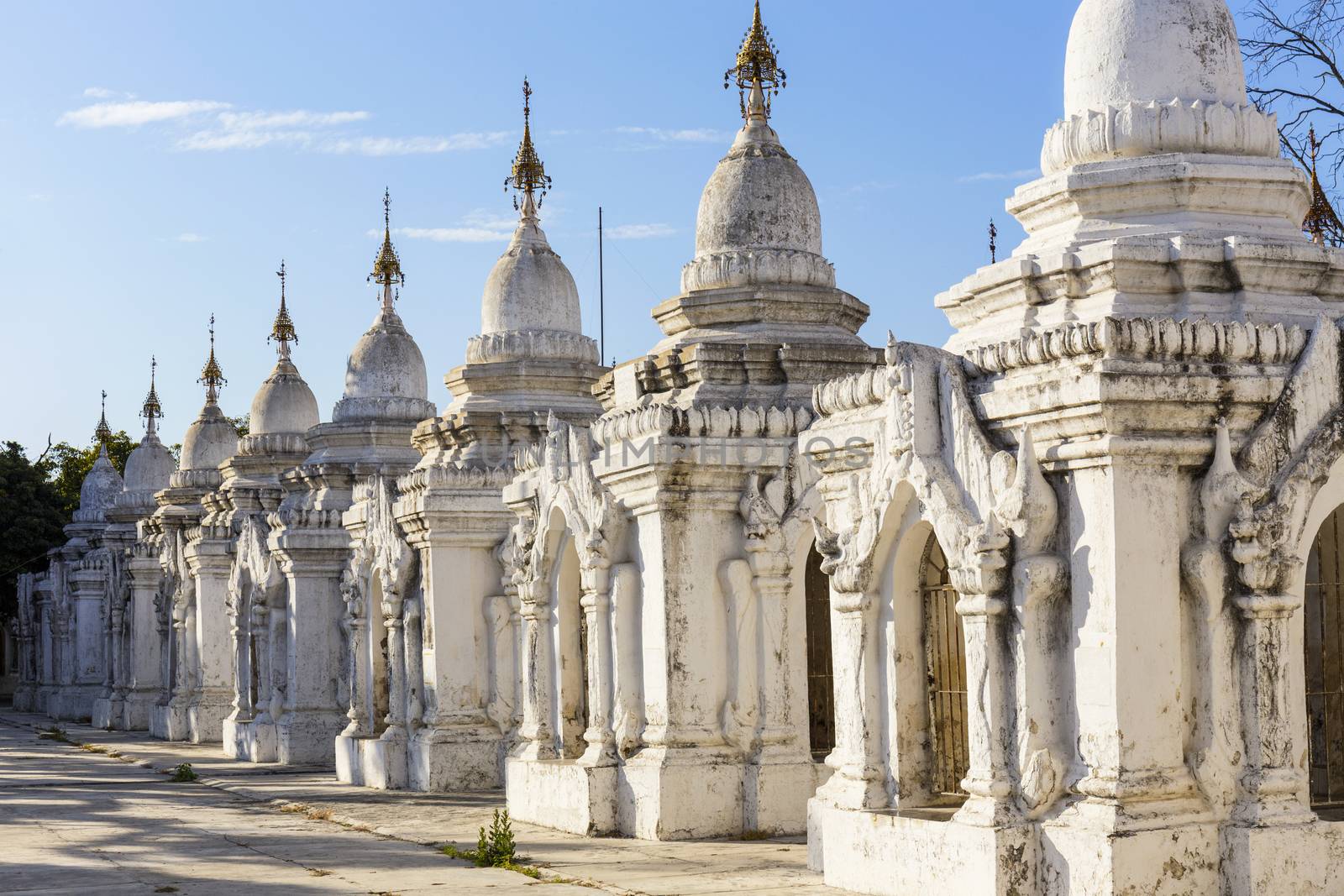 Kuthodaw Paya , famous mandalay pagoda in myanmar ( Burma )