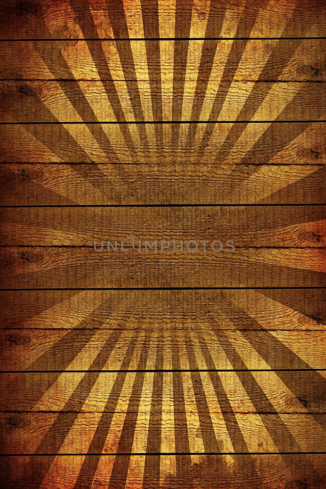 Retro Style Wood Rays Background. Grungy Wood Vertical Background.