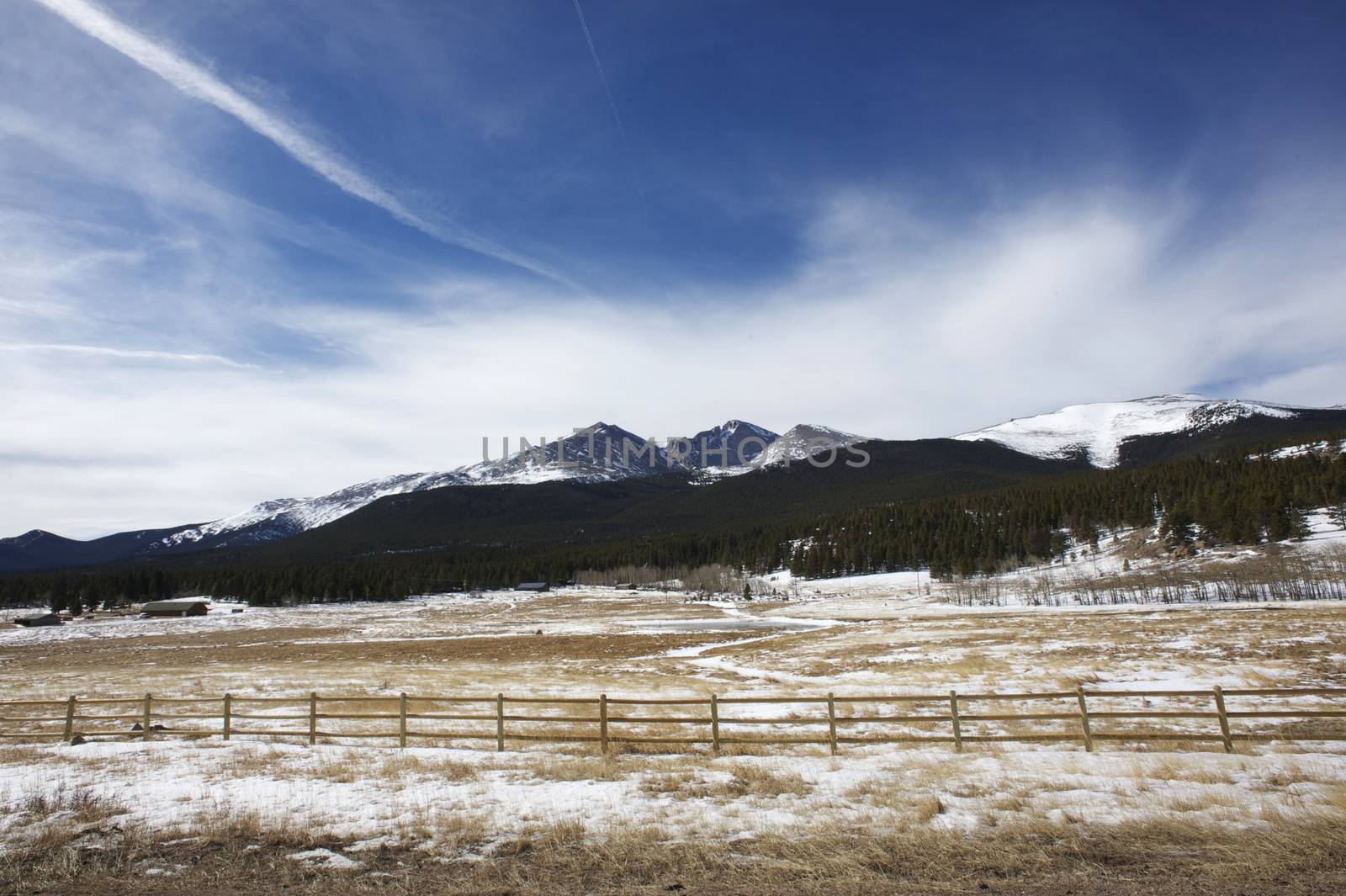 Boulder County Rocky Mountains National Park, Colorado USA. Winter Time in Rockies.
