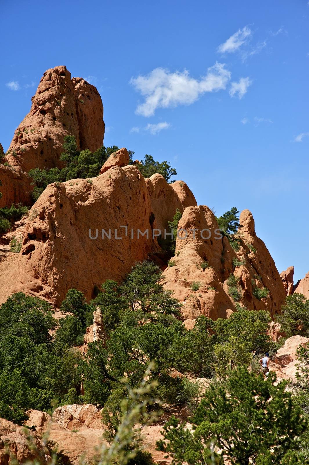 Colorado Rocks - Garden of the Gods. The Outstanding Geologic Features of the Garden of the Gods Park. Colorado, USA.