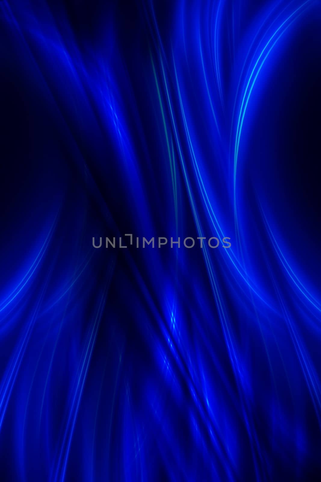 Dark Blue Abstract Background. Dark Blue Glowing Rays on Black Background. Elegant Vertical Background.