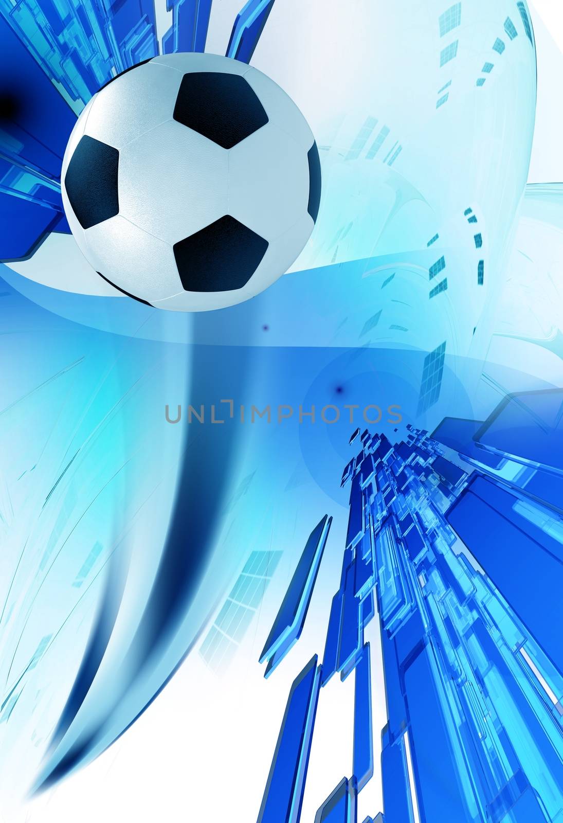 Soccer Blue Background by welcomia