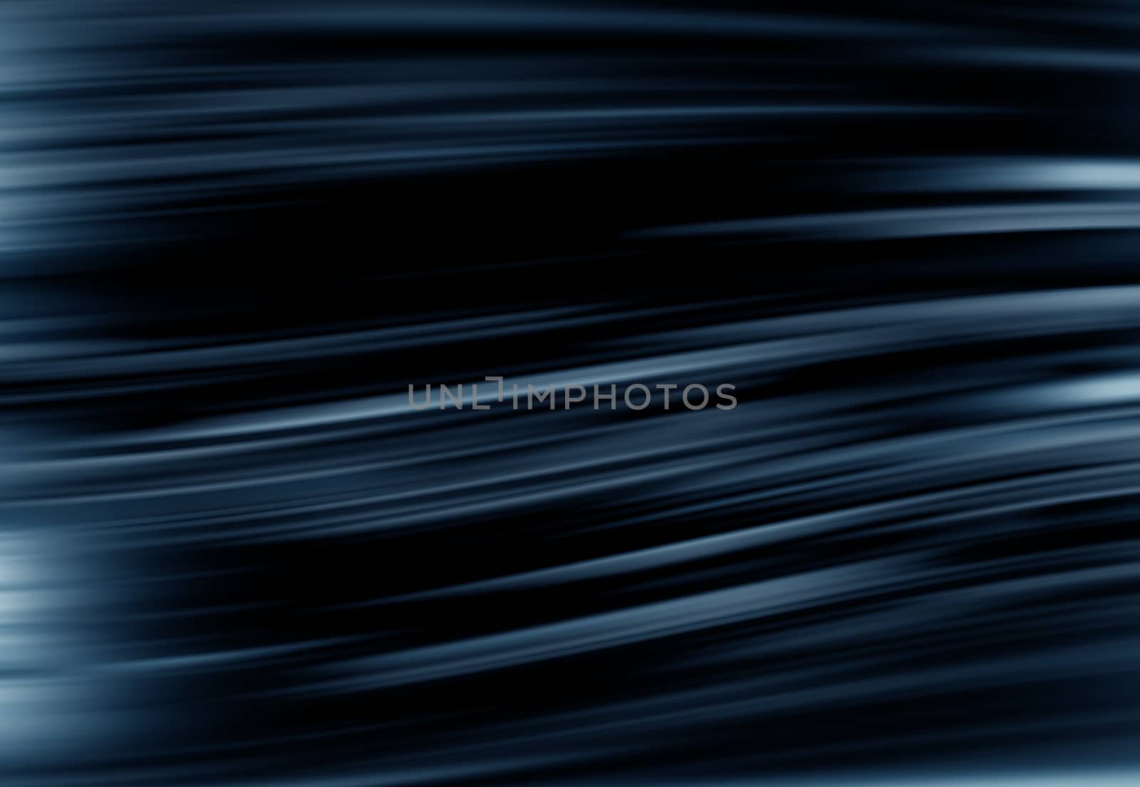 Dark Abstract Wavy Background. Elegant Black-Blue Background.
