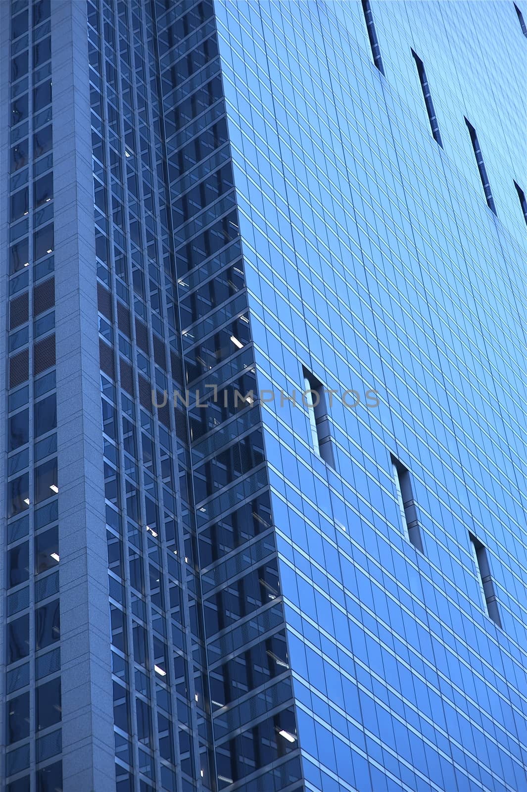 Glassy Skyscraper - Modern American Architecture. Chicago USA.
