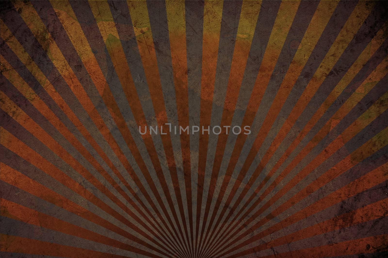 Corroded Background with Rays. Vintage Browny Background.