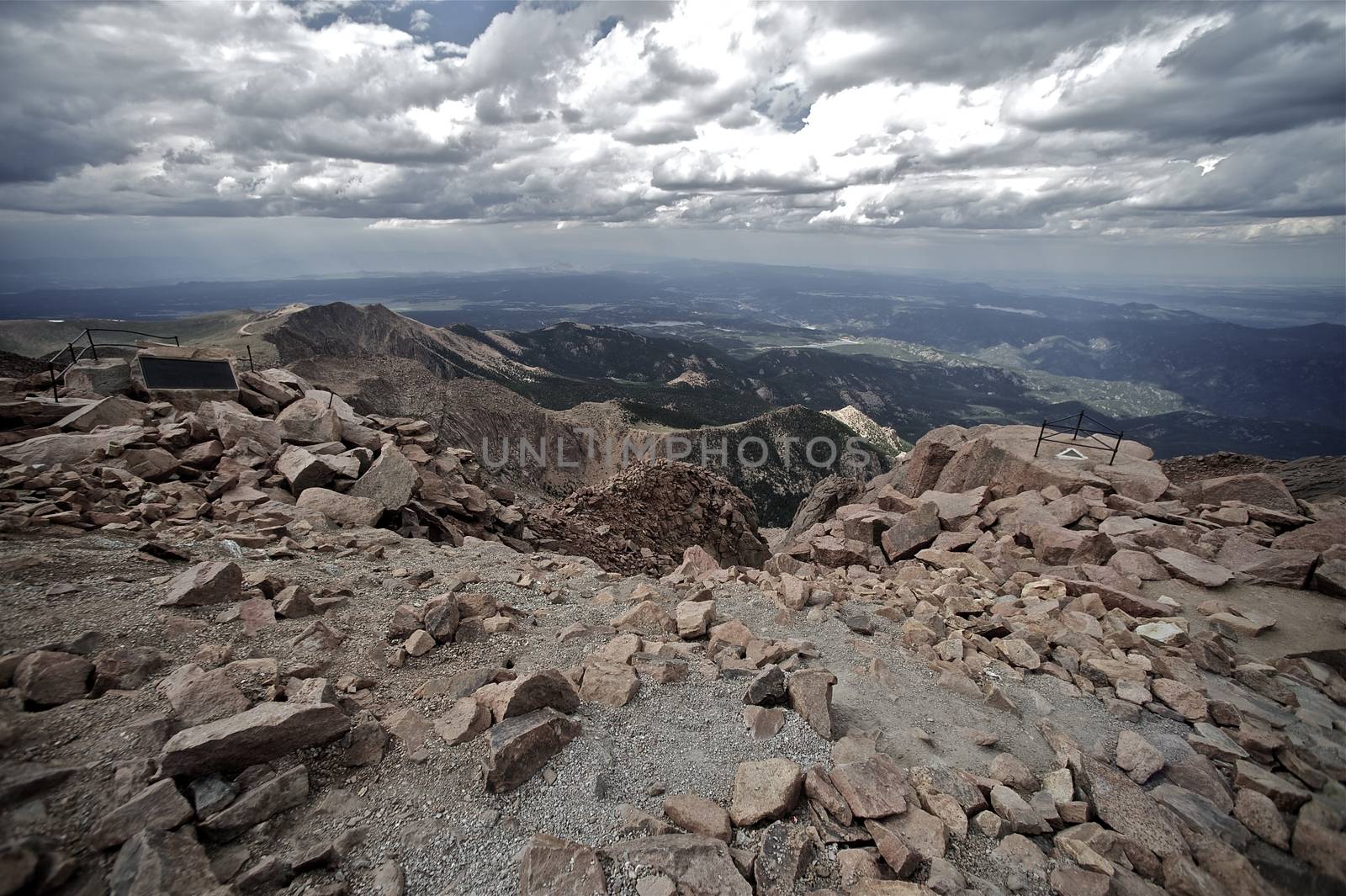 Pikes Peak View. Amazing View From Pikes Peak Colorado.
