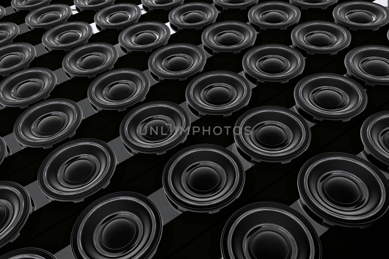 Speakers Pattern - Black Wall of Speakers. Cool Music - Speakers Background.