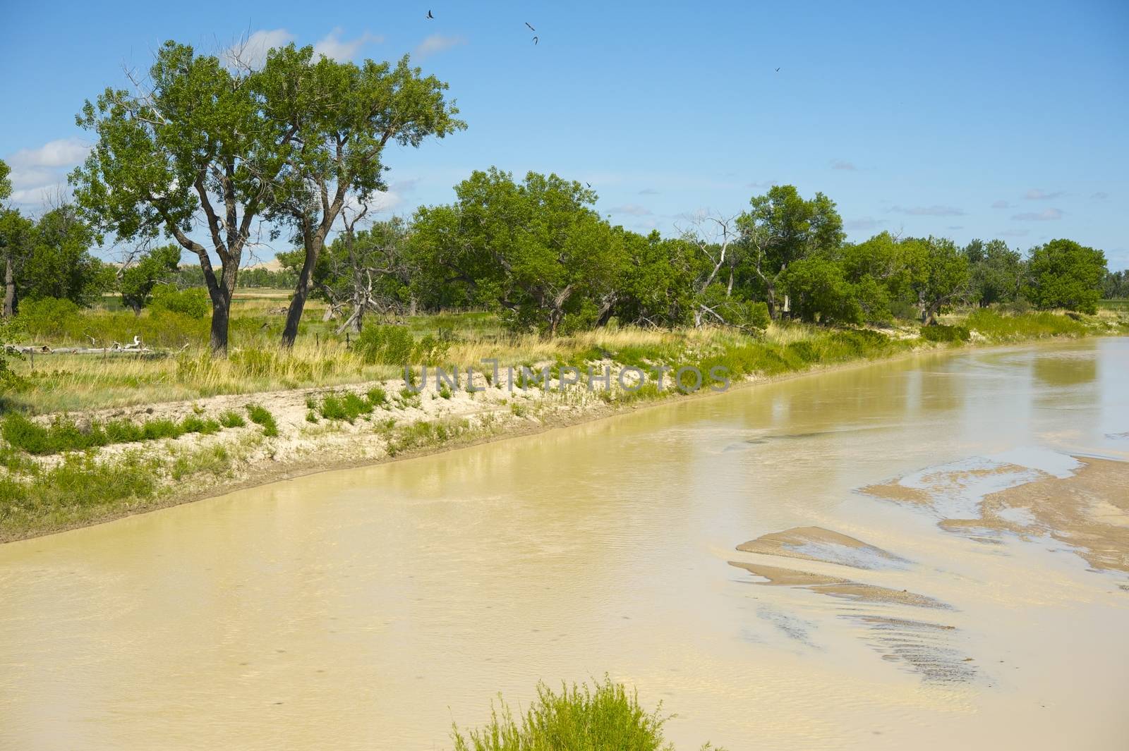 White River in South Dakota Badlands - Interior, SD. South Dakota Photo Collection