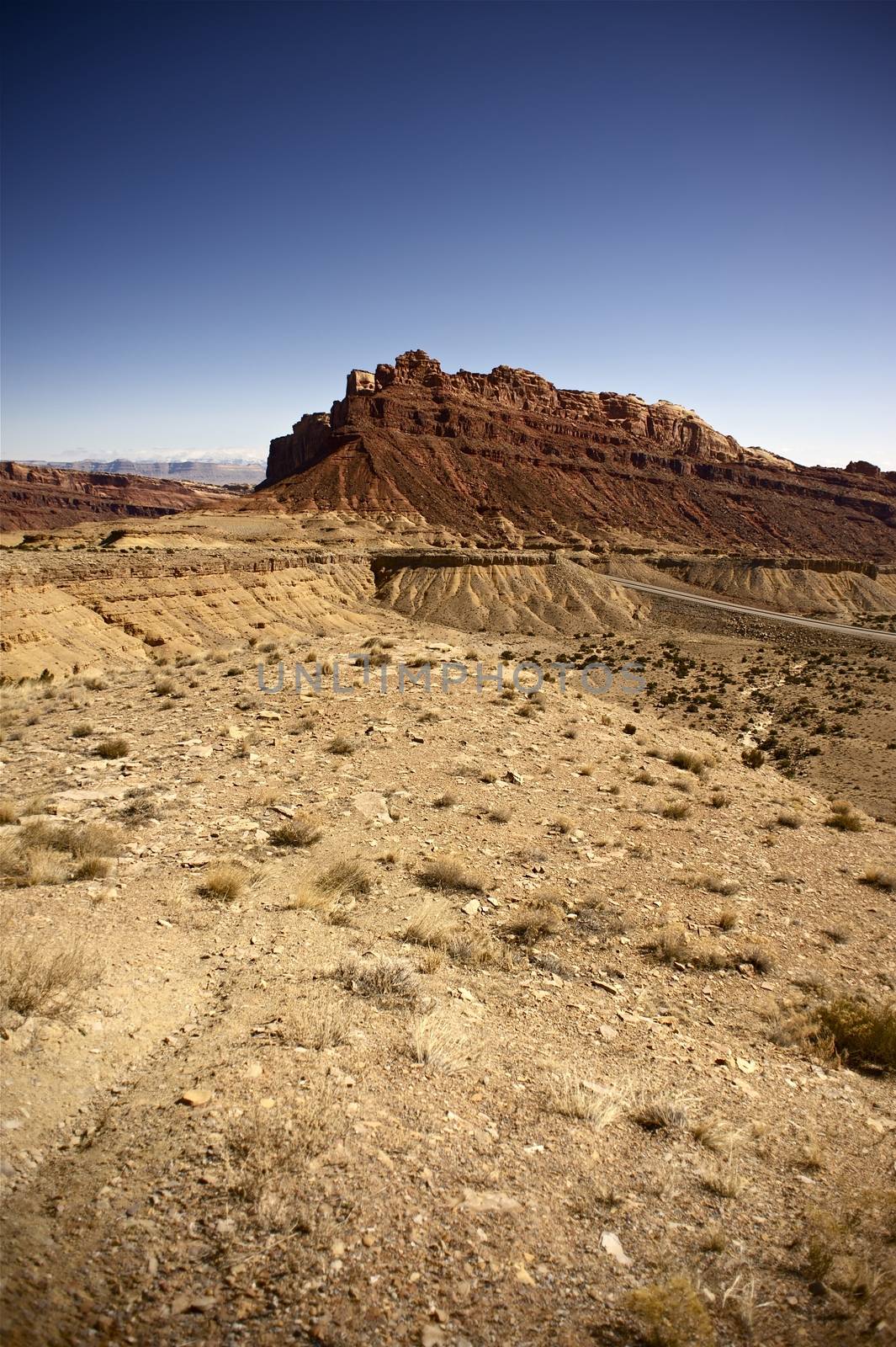 Central Utah State - Rocky Utah Landscape. Off-Road Heaven. Utah, USA. Vertical Photo