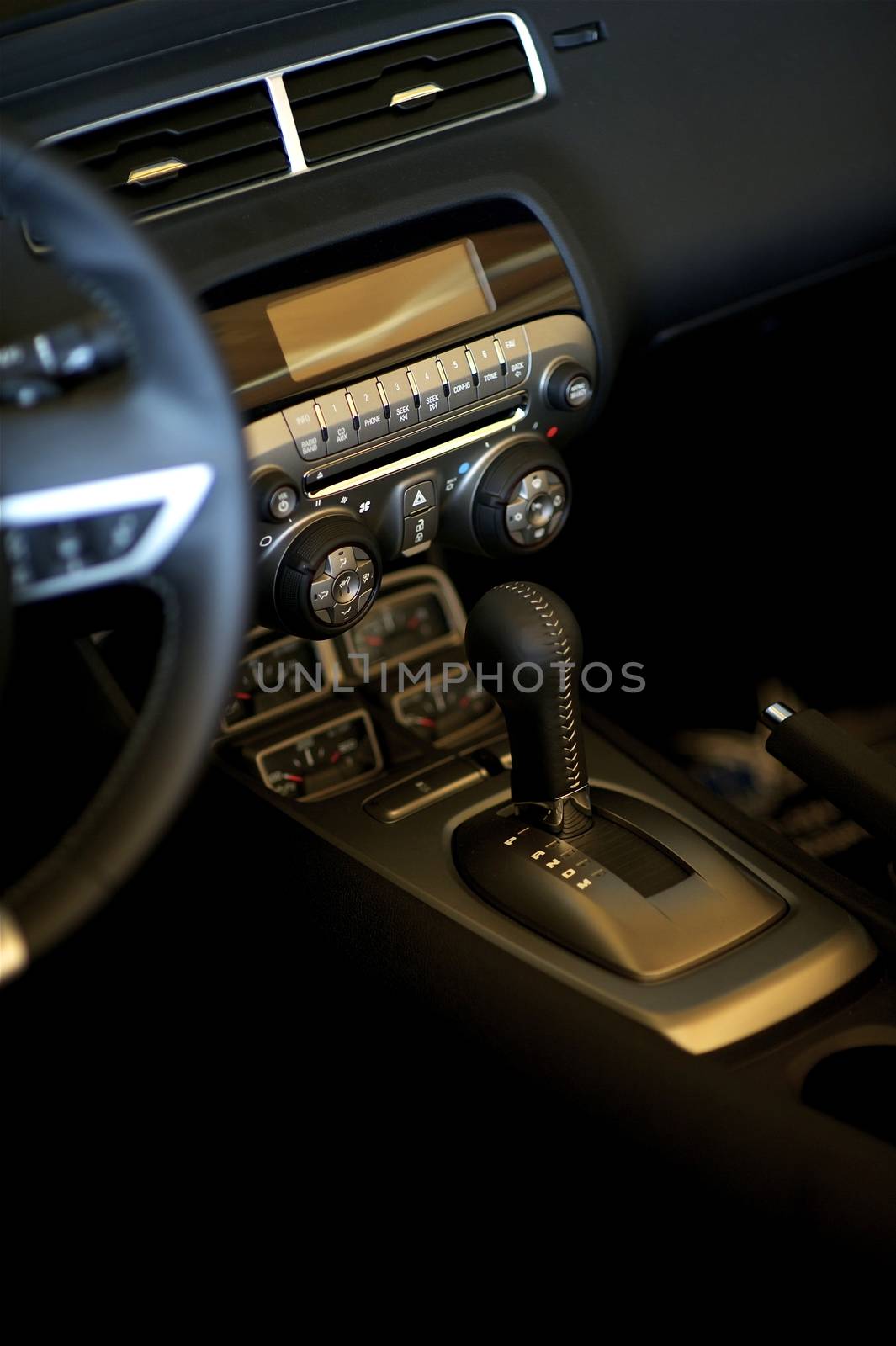 Sport Car Elegant Leather Interior and Dash. Car Interiors Photo Collection