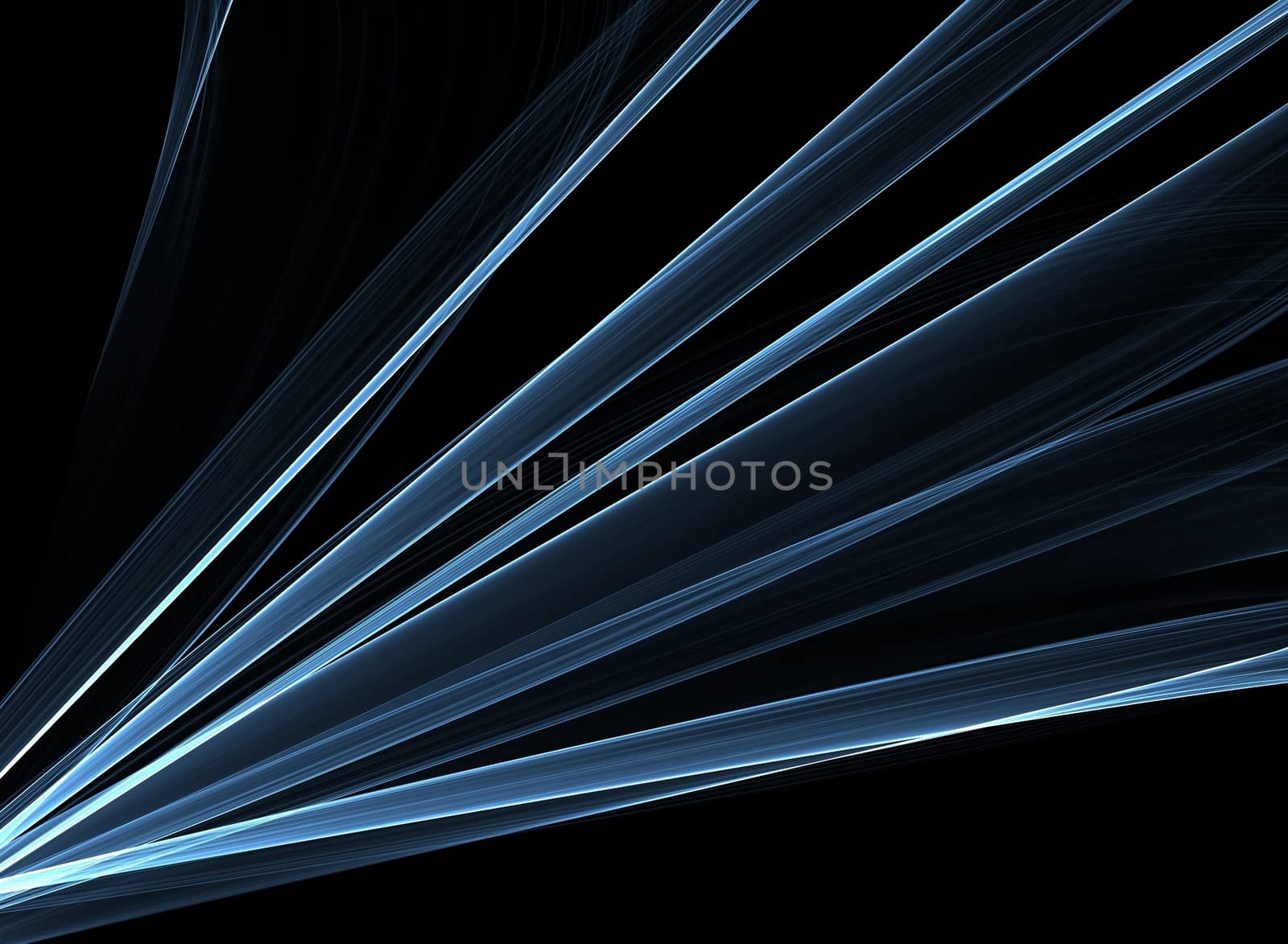 Blue Laser Lights on the Black Background. Blue Laser Lights Background
