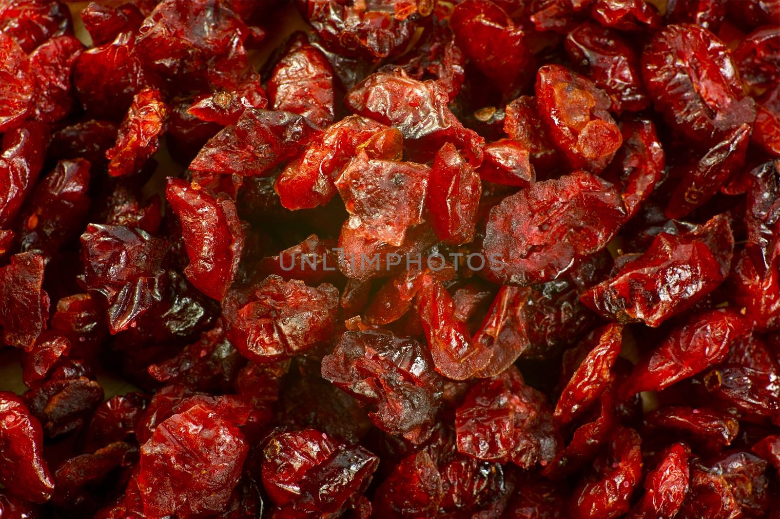 Dried Cranberries - Sweet Organic Food. Cranberries Background