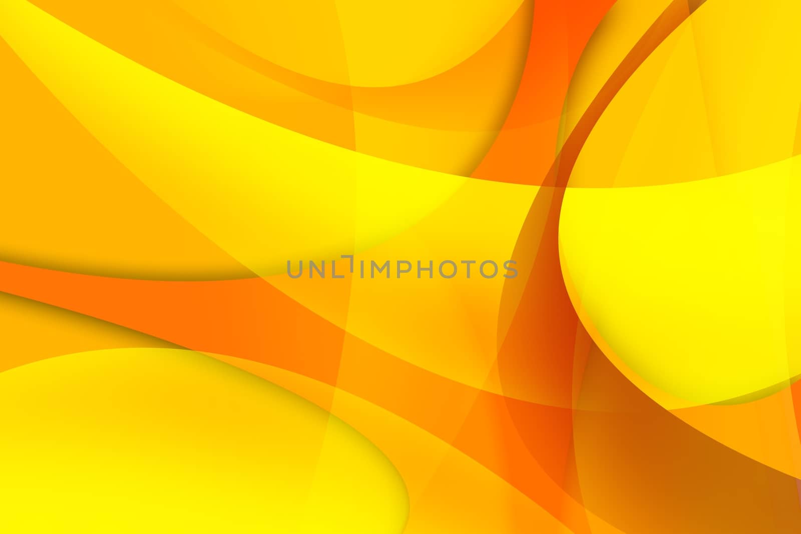 Abstract Orange Wavy Background. Raster Background Illustrations