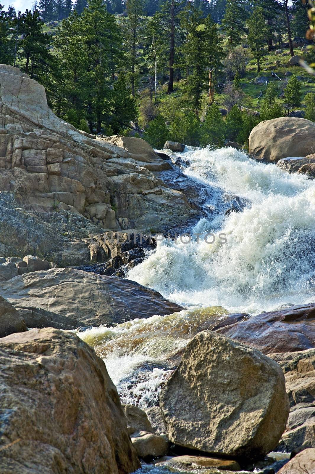 Colorado Waterfall by welcomia
