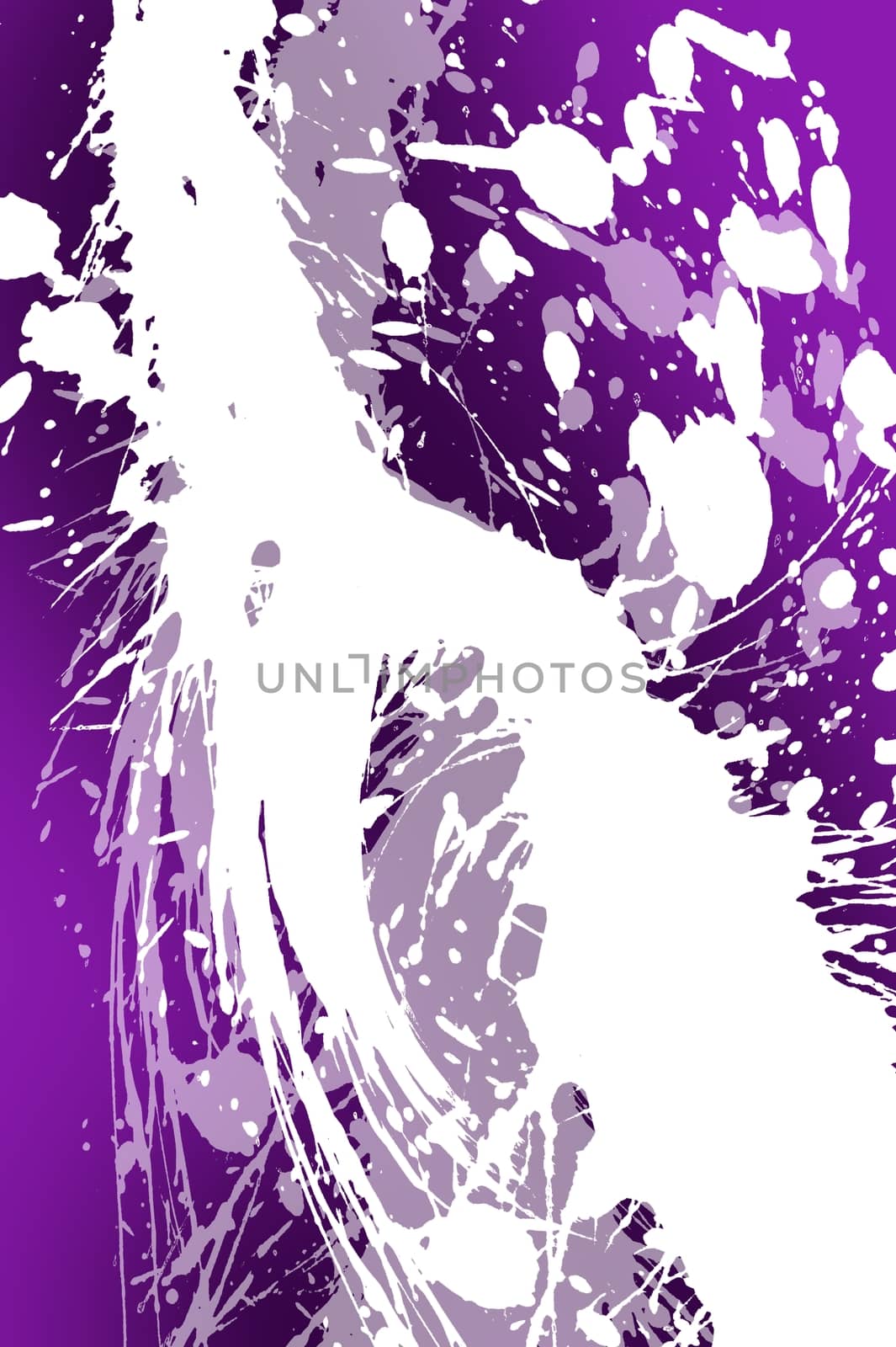 Purple White Splashes by welcomia
