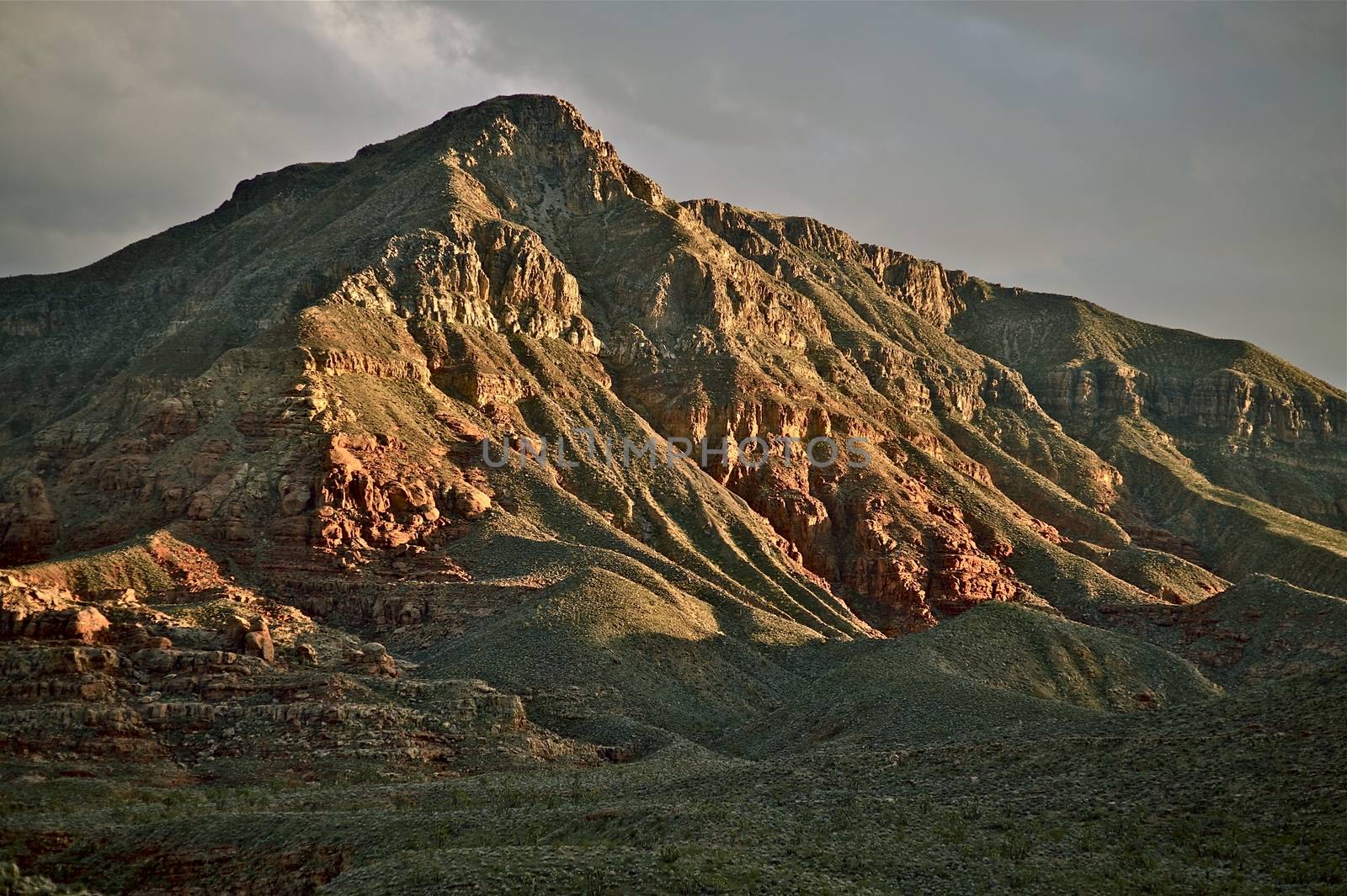 Northern Arizona State. Arizona Mountain Landscapes. Near Mesquite Village. Horizontal Nature Photo.
