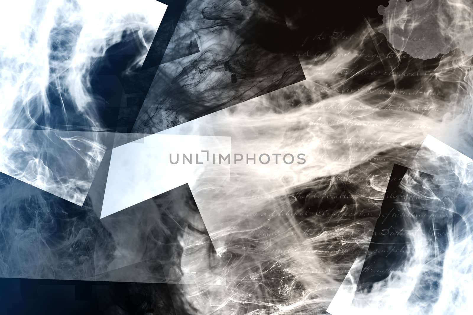 Modern Elegant Background Design with Vintage Letters. Dark Blue Colors