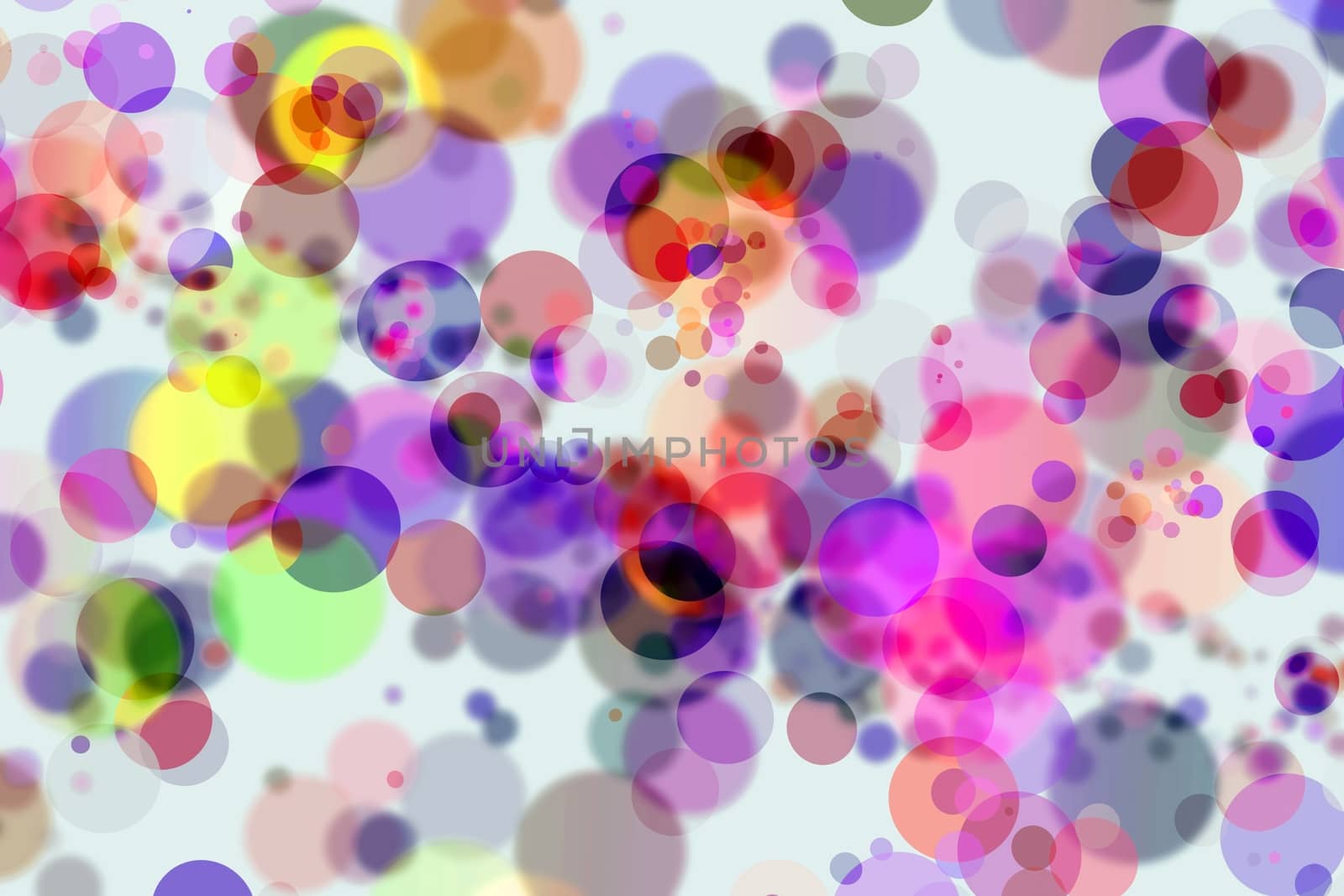 Colorful Bokeh Circles. Colorful Depth of Field Style Bokeh Background.