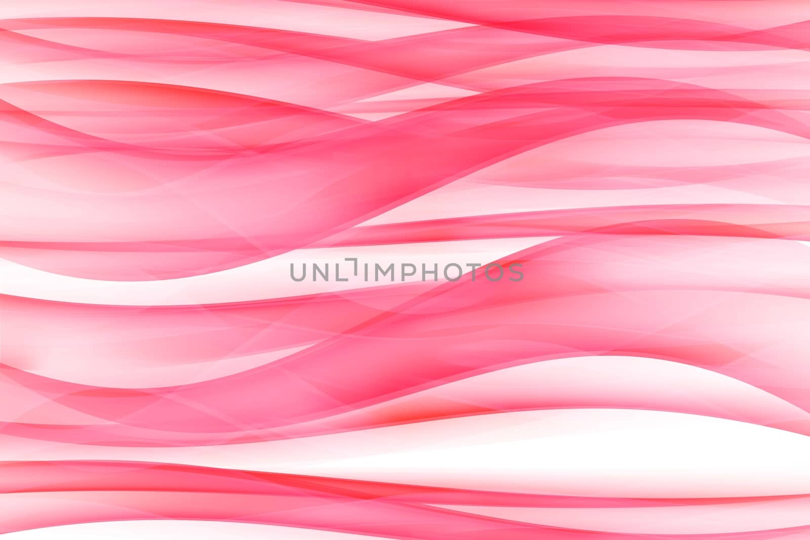 Pinky Waves Abstract Background Design. Pink Horizontal Rays on White.