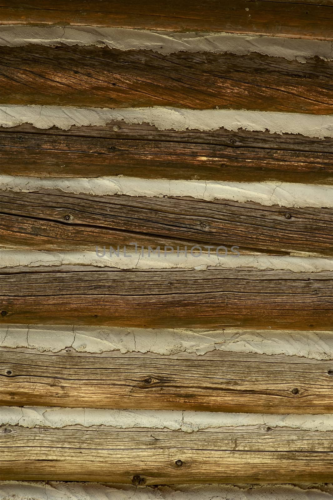 Old Wood Wall Background. Vintage Wood Logs Background.