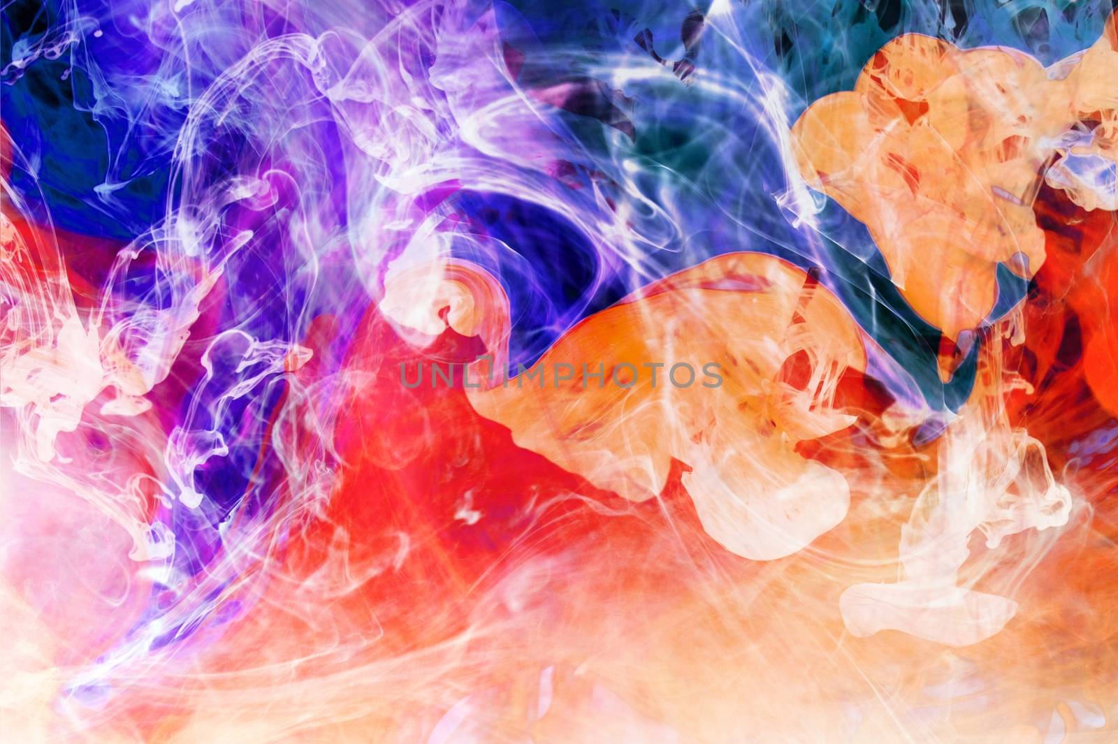 Colorful Fusion Abstract Background. Colorful Fluids.