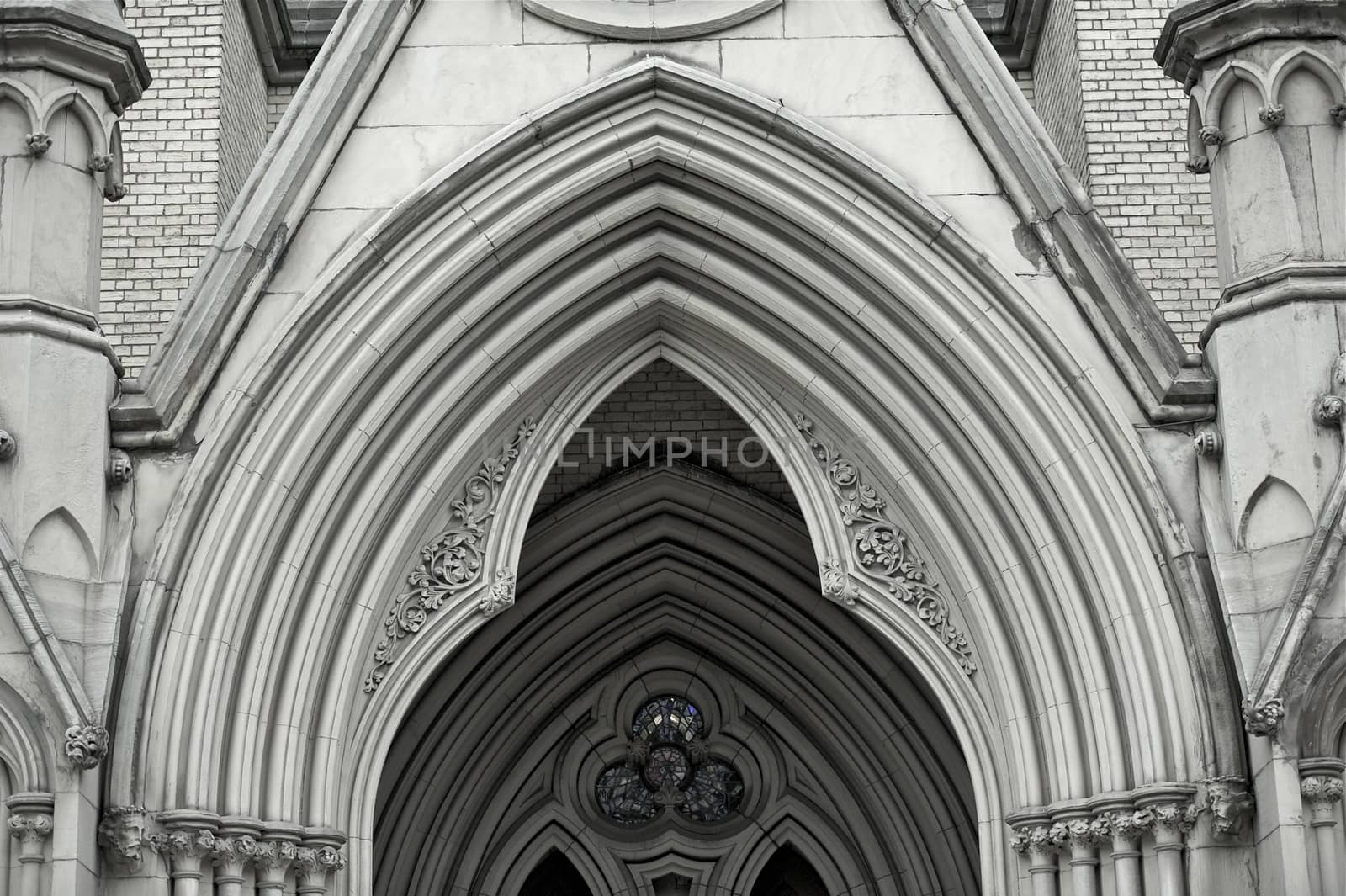 Cathedral Architecture. St. Michael\'s Cathedral Elements - Toronto, Canada.