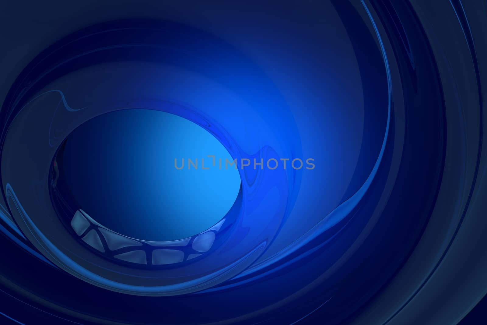 Elegant Glassy Corporate Background. Deep Blue Glassy Shapes 3D Rendered Background.