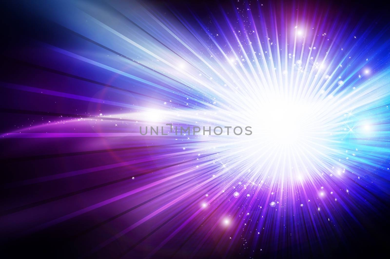 Shiny Glowing Cool Background Design with White Glowing Copy Space or Your Logo Space. Fantasy Background