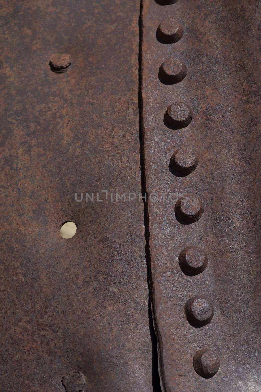 Corroded Metal Background - Metal Texture. Old Rivets.