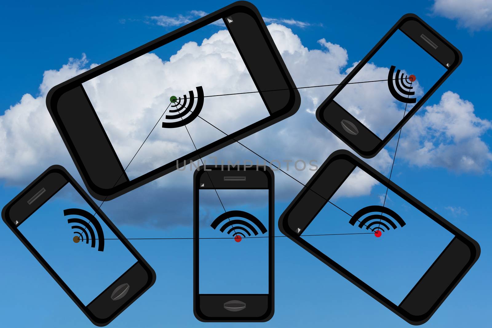 Mobile phone, networking and communication  by JFsPic
