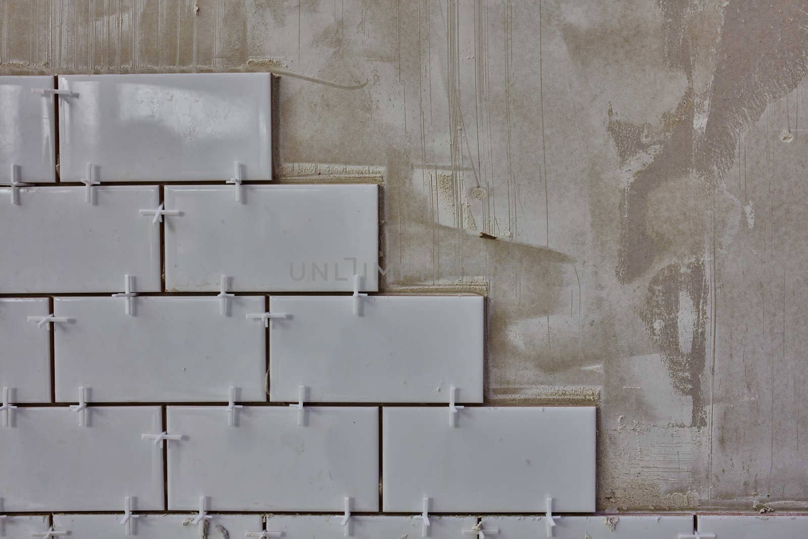 Tile lying