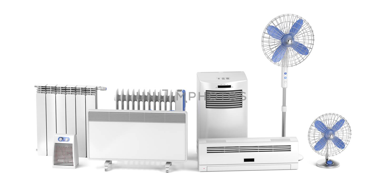 Heating and cooling electric devices by magraphics