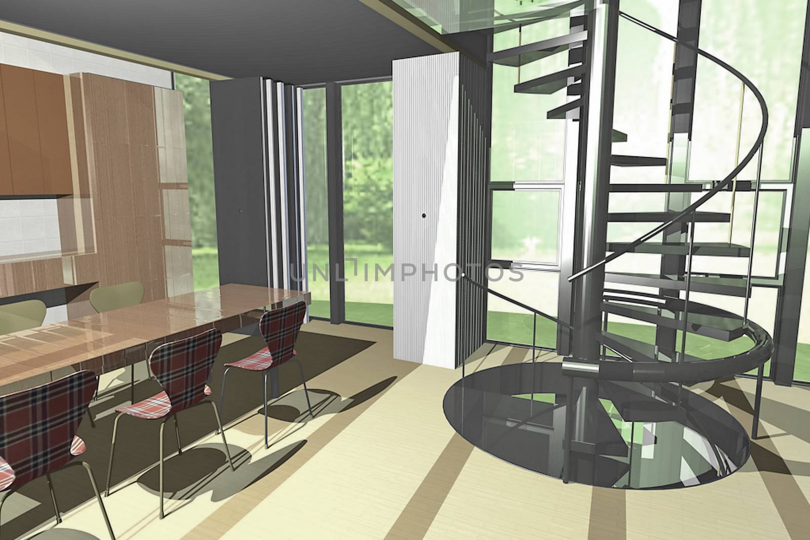 Modern living room by velarh