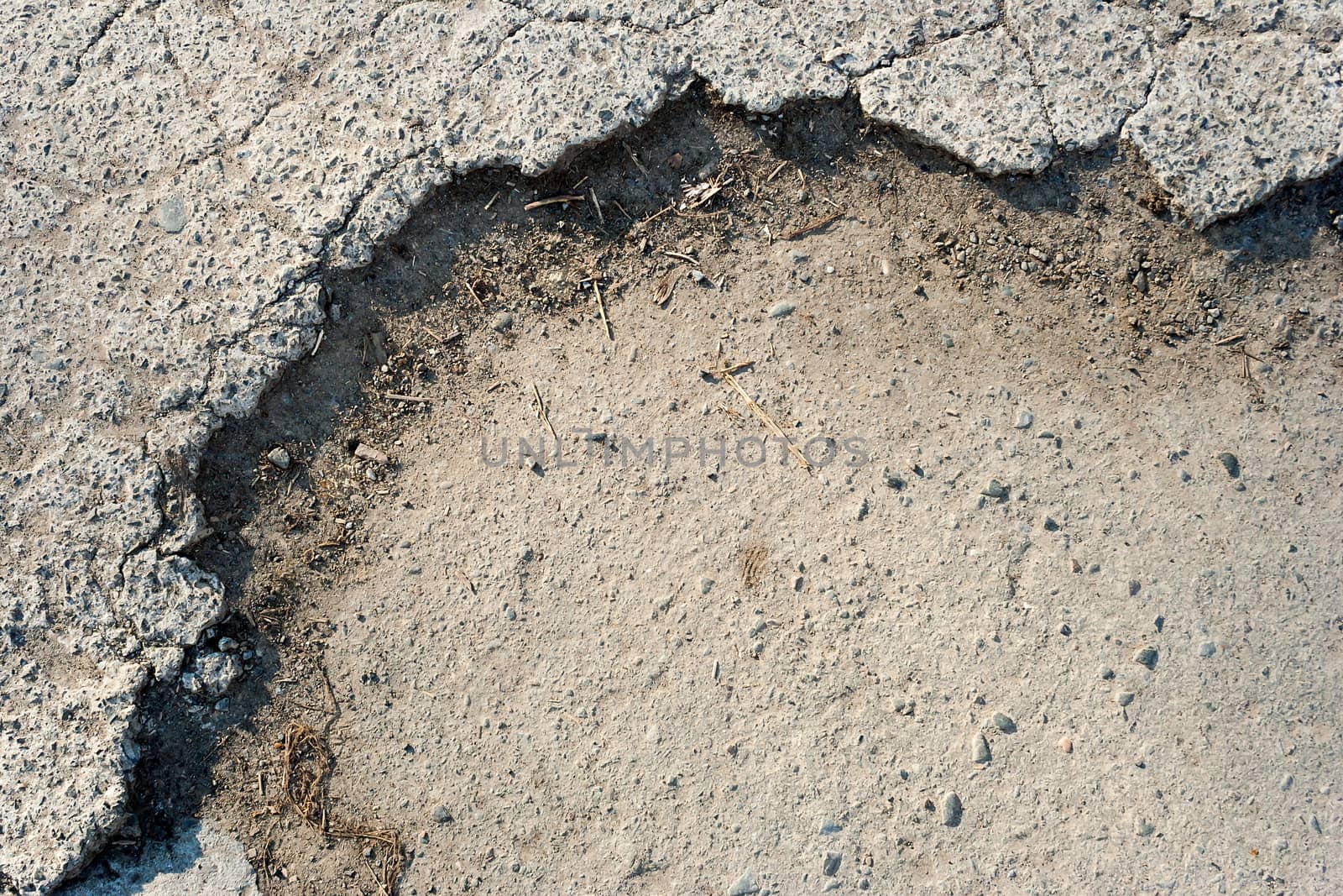 Old cracked asphalt by Pellinni